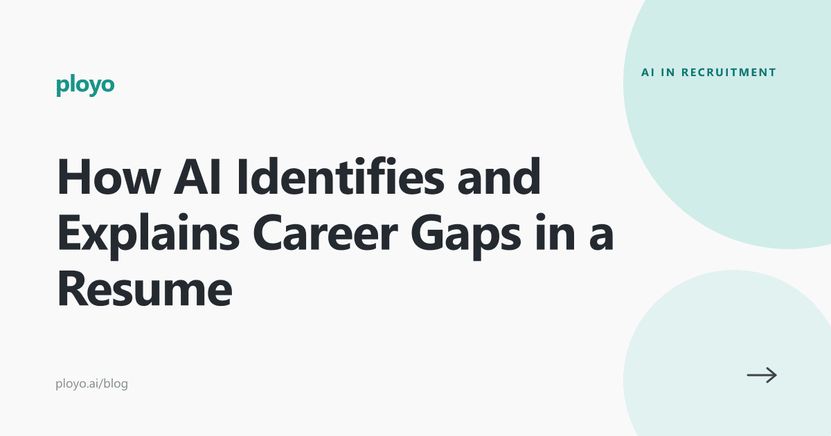 Cover illustration for the Ployo article on AI-identified resume career gaps