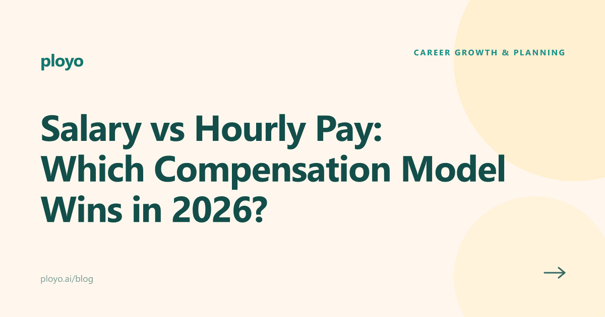 Illustration comparing annual salary and hourly pay compensation models for employees
