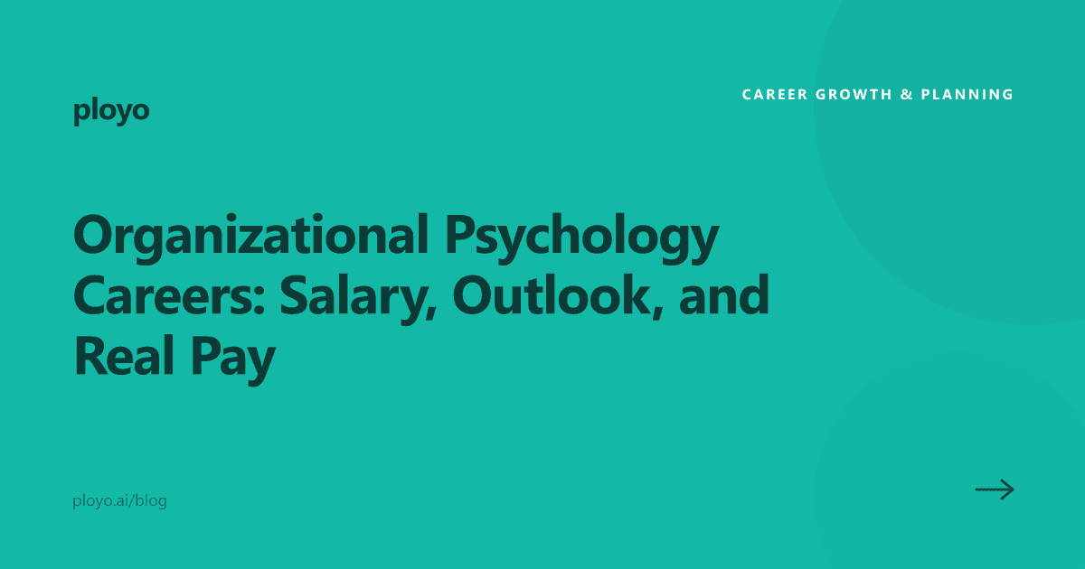 Cover illustration for the Ployo article on organizational psychology careers and salary outlook