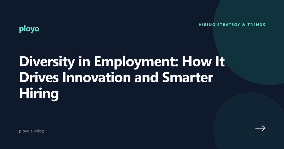 Cover illustration for the Ployo article on how workplace diversity drives innovation and smarter hiring
