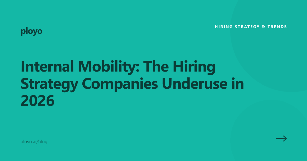 Illustration of internal mobility as an underused hiring strategy for companies in 2026
