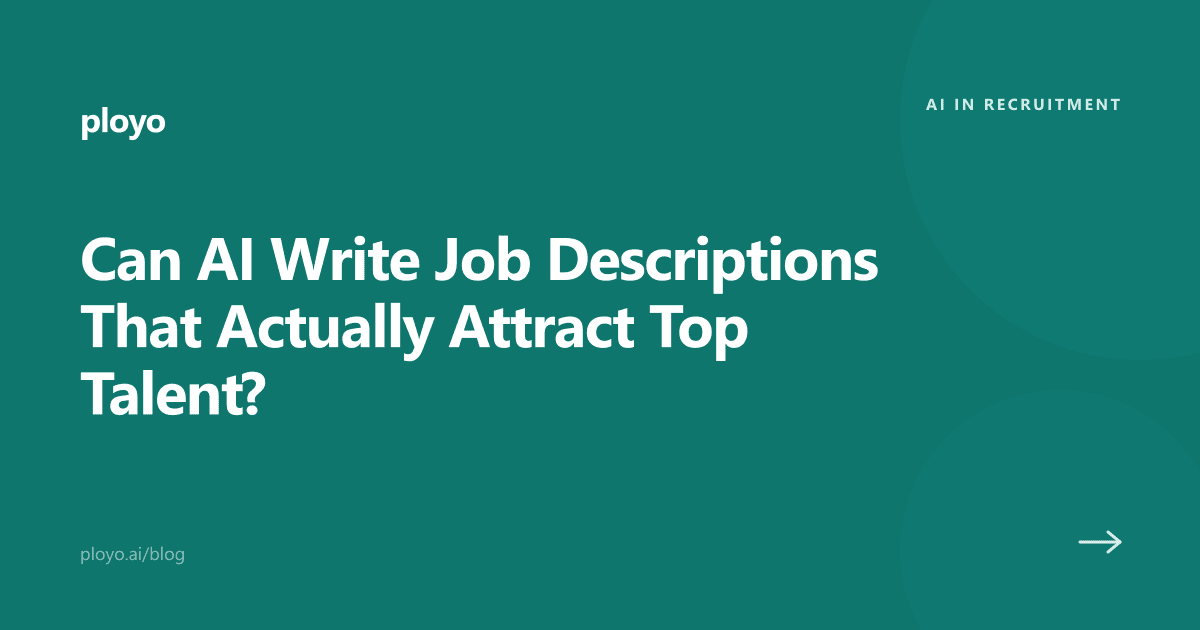 Illustration of AI drafting a job description that attracts top talent