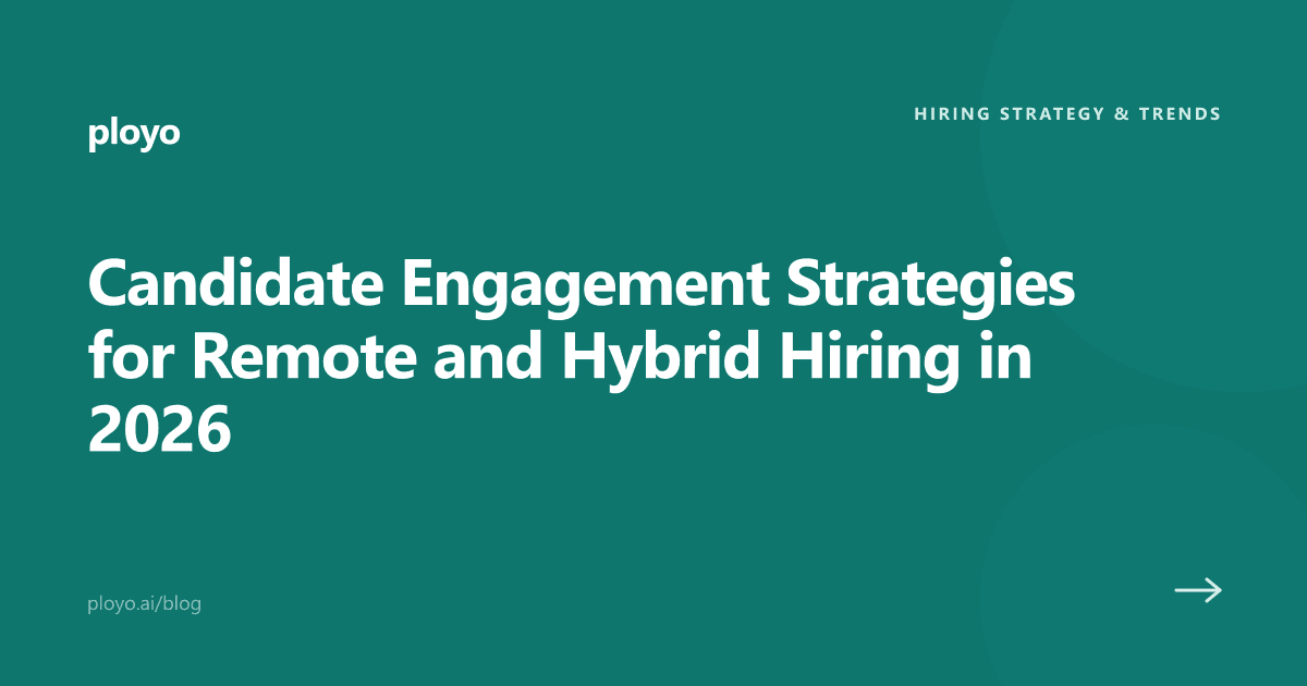 Illustration for an article on candidate engagement strategies in remote and hybrid hiring