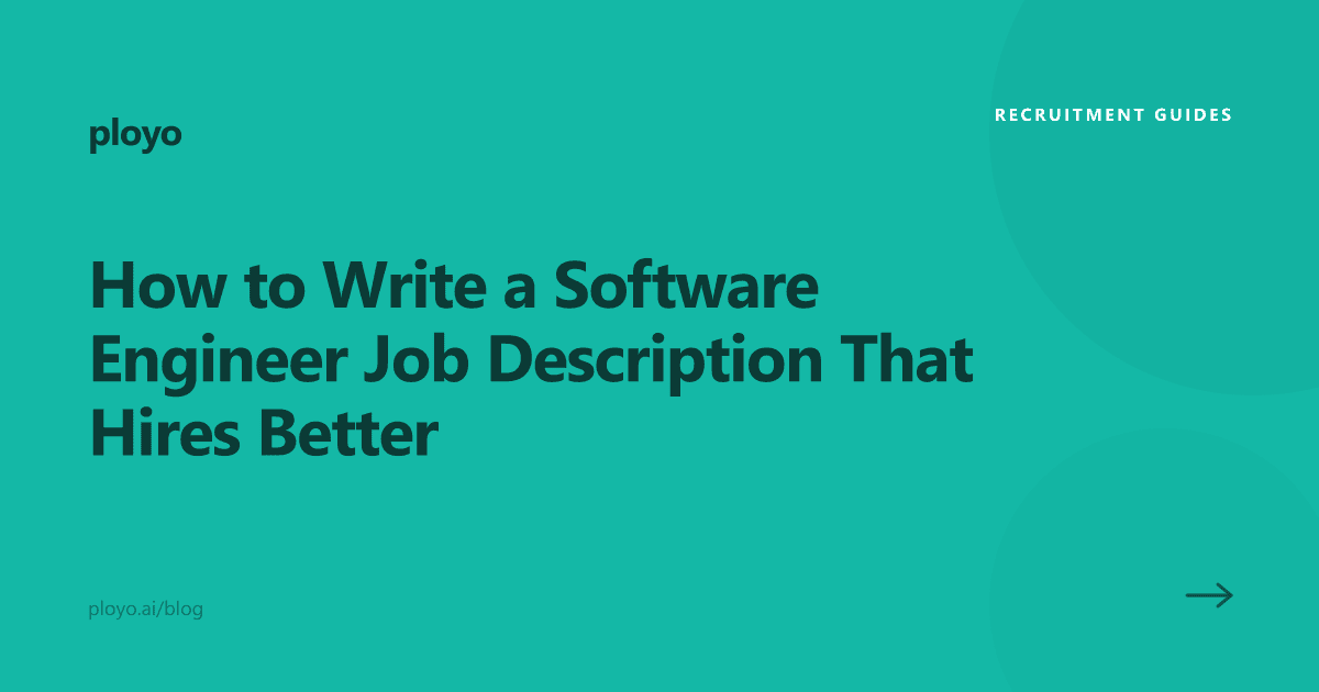 Illustration of writing an effective software engineer job description