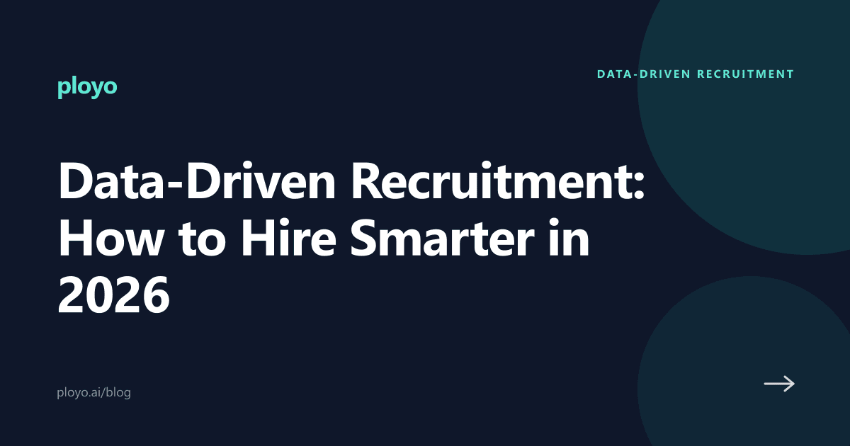 Cover illustration for the Ployo article on data-driven recruitment strategy