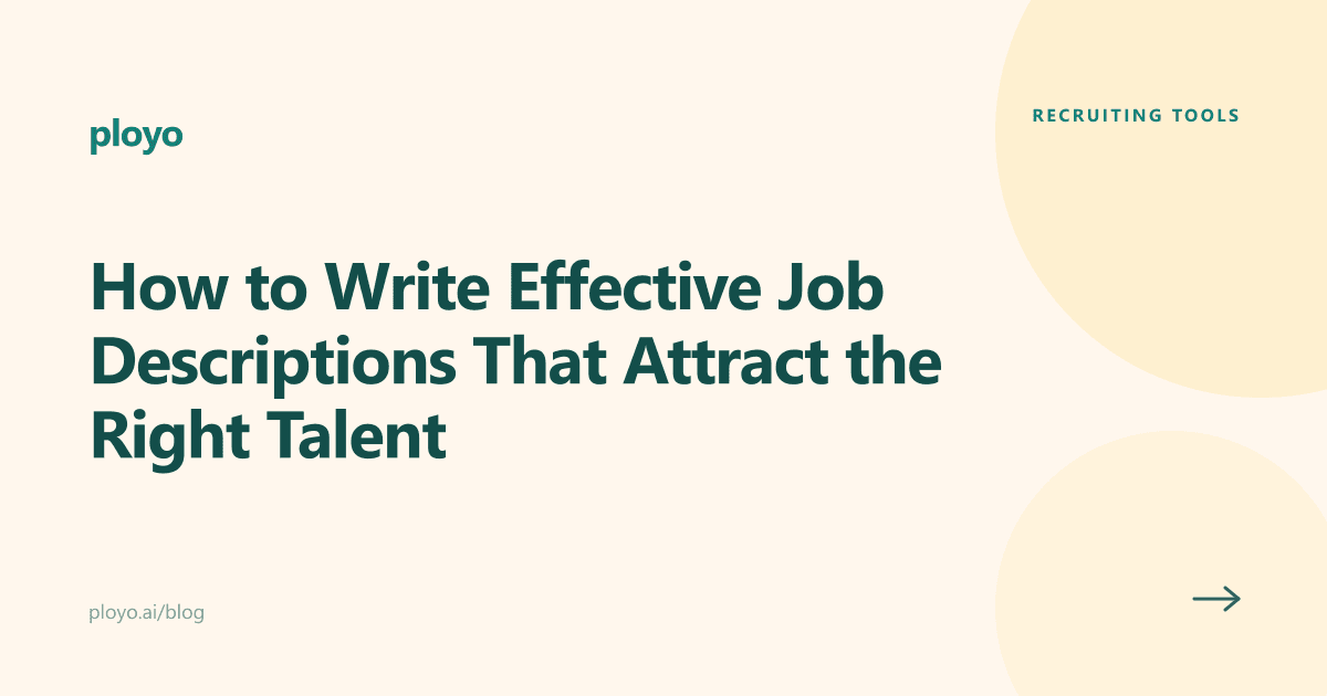 Illustration of a recruiter writing an effective, structured job description