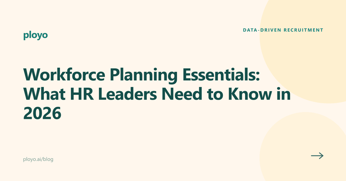 Illustration for the Ployo article on workforce planning essentials for HR leaders