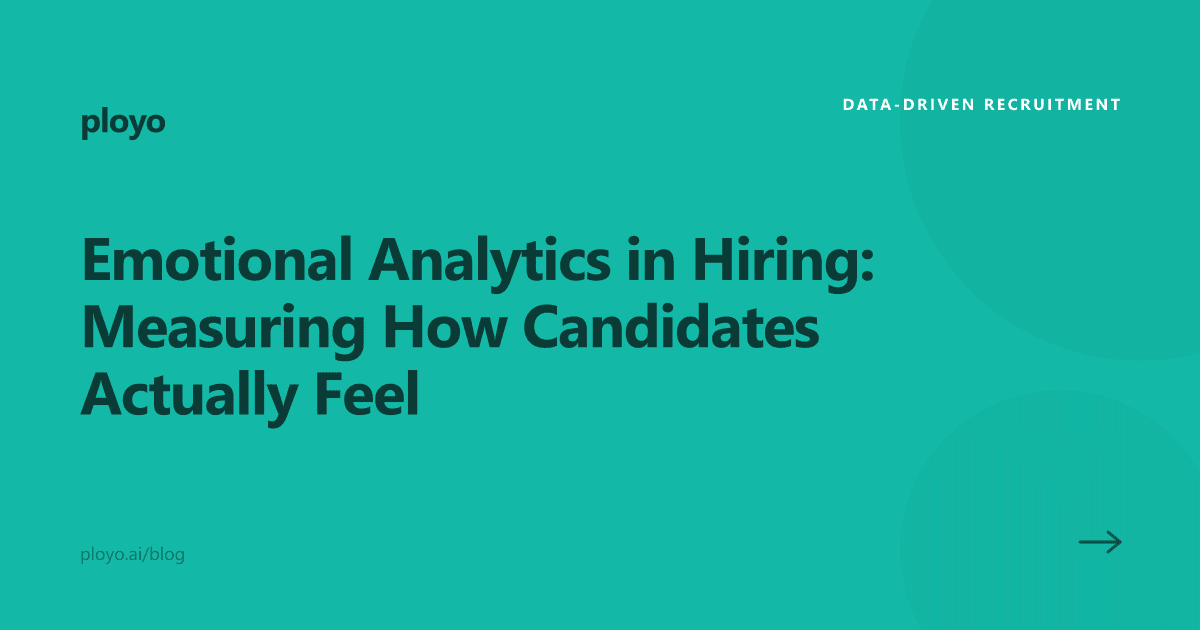 Illustration for the Ployo article on emotional analytics in hiring and interviews