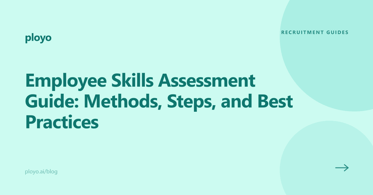 Illustration for the Ployo guide on employee skills assessment methods and steps