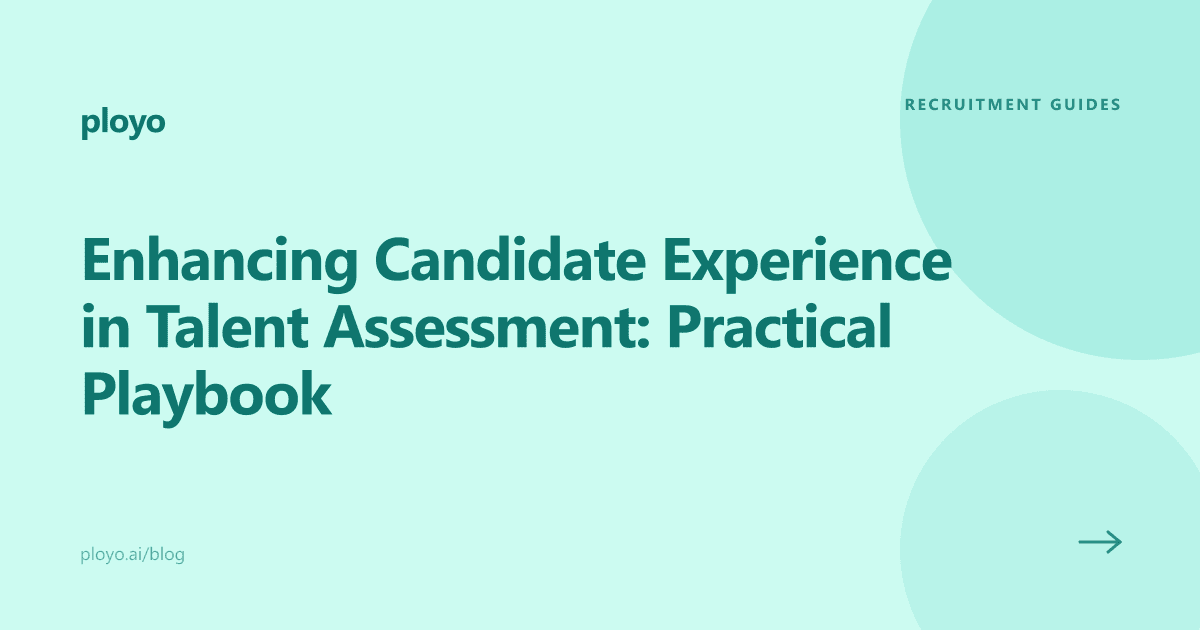 Illustration for the Ployo article on improving candidate experience in talent assessment