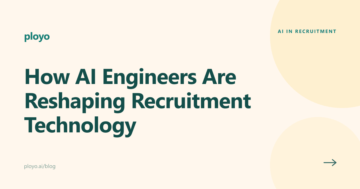 Illustration for the Ployo article on how AI engineers are reshaping recruitment technology