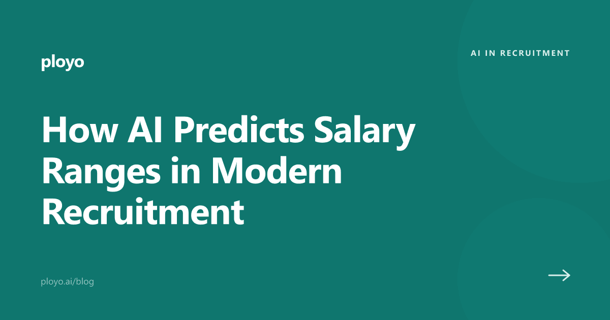 Illustration of AI analyzing market data to predict salary ranges for recruiters