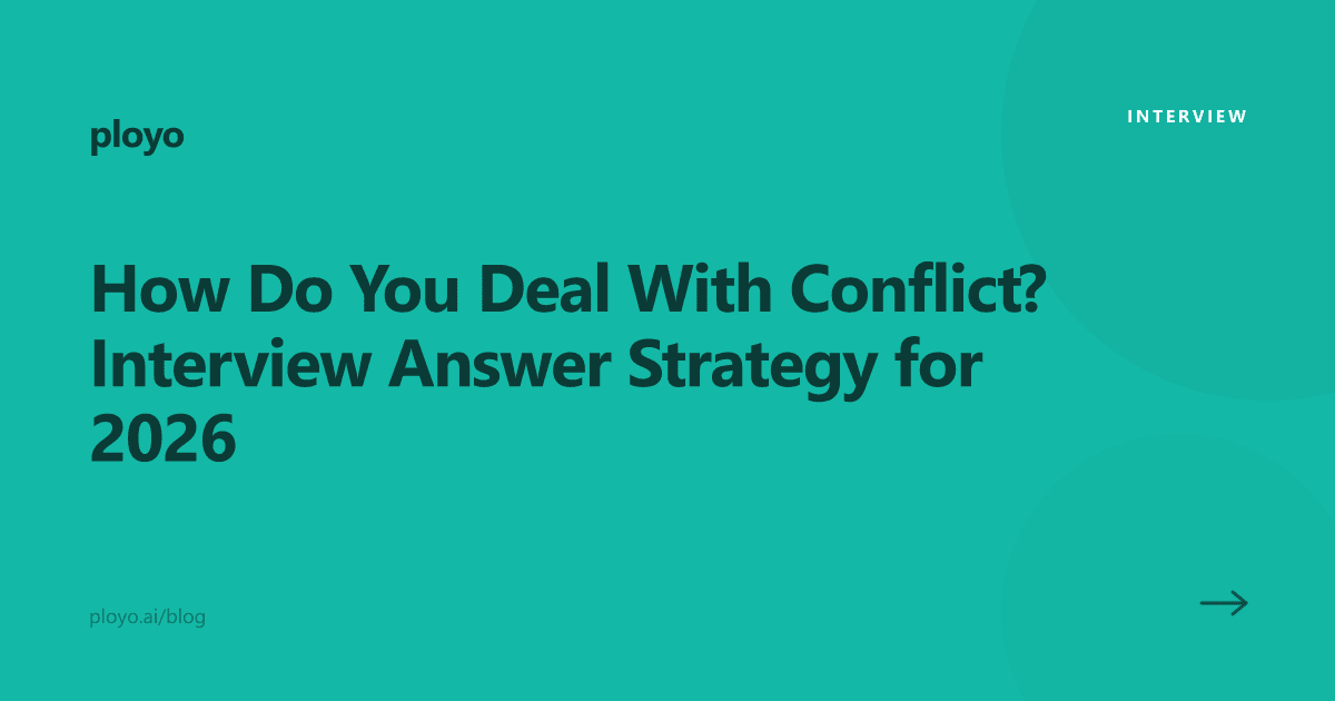 Cover illustration for the Ployo article on answering the conflict interview question
