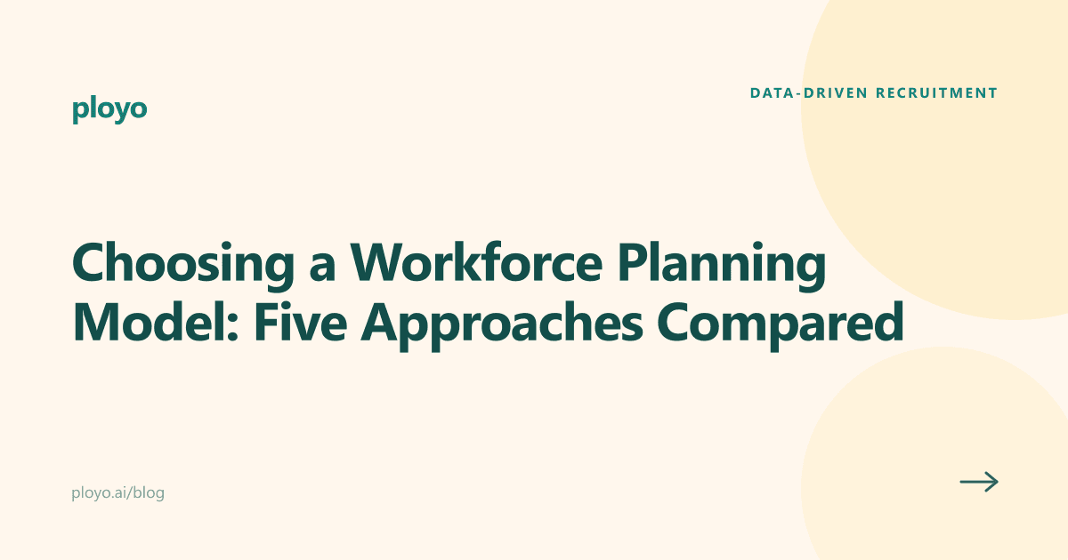 Cover illustration for the Ployo article comparing five workforce planning models