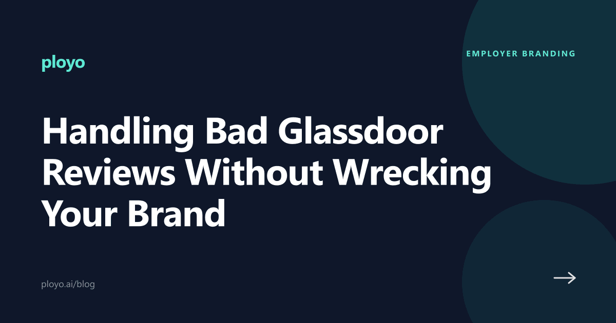 Cover illustration for the Ployo article on handling bad Glassdoor reviews