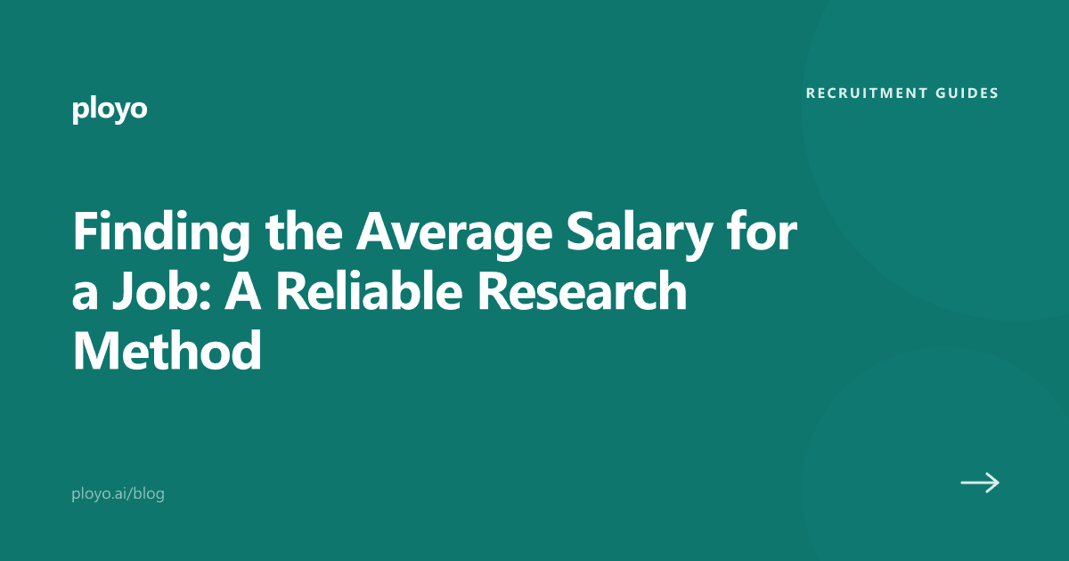 Cover illustration for the Ployo article on finding the average salary for a job
