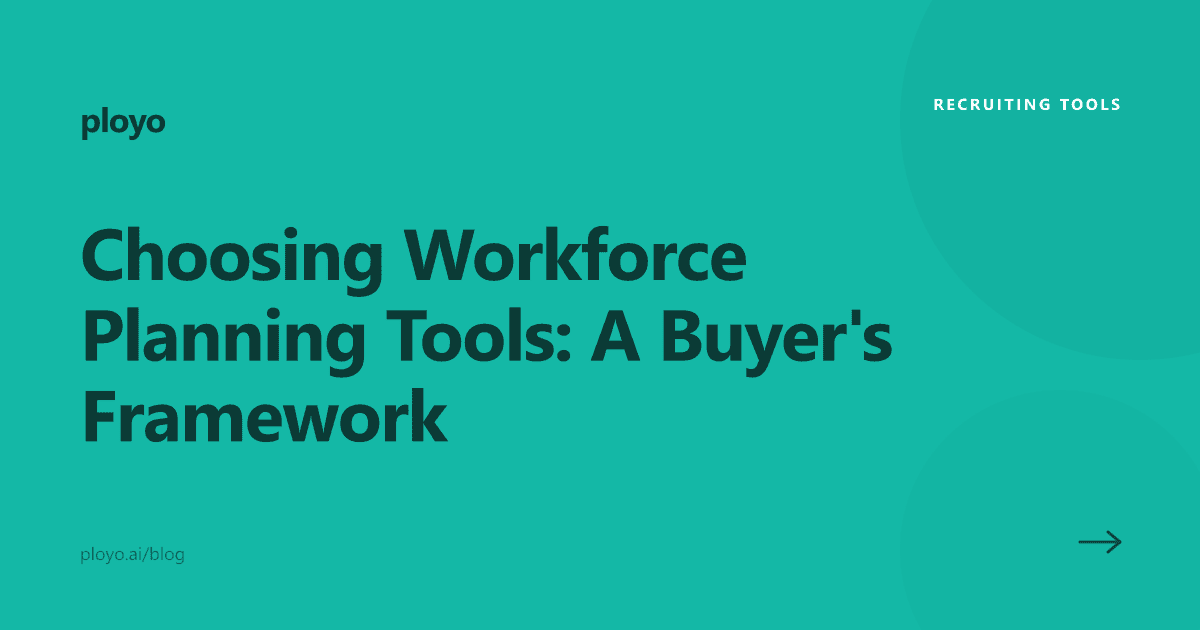 Cover illustration for the Ployo article on choosing workforce planning tools