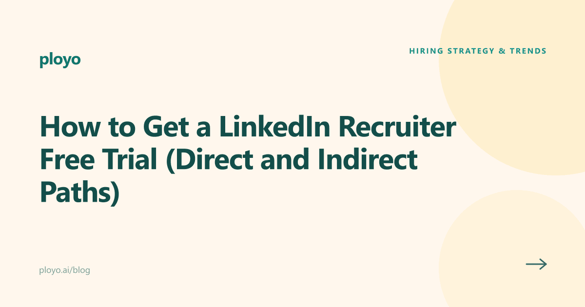 Illustration for the Ployo article on getting a LinkedIn Recruiter free trial