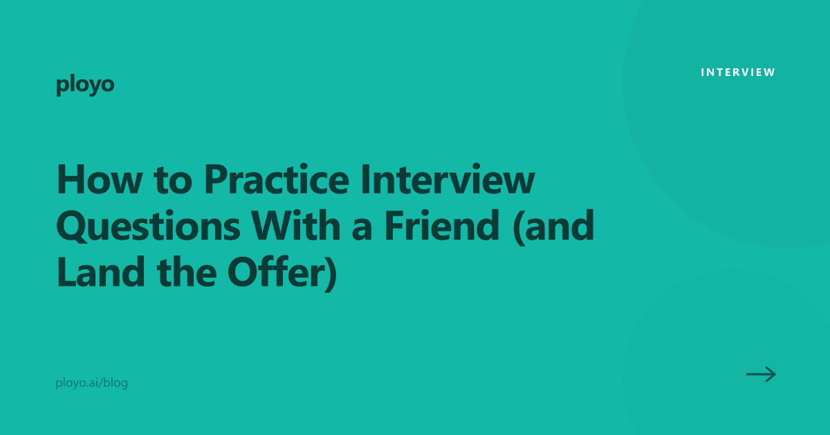 Illustration for a guide on practicing interview questions with a friend before a job interview
