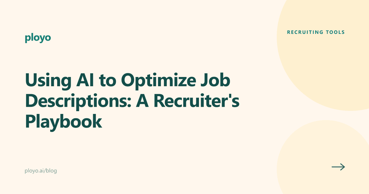 Illustration for the Ployo article on using AI to optimize job descriptions