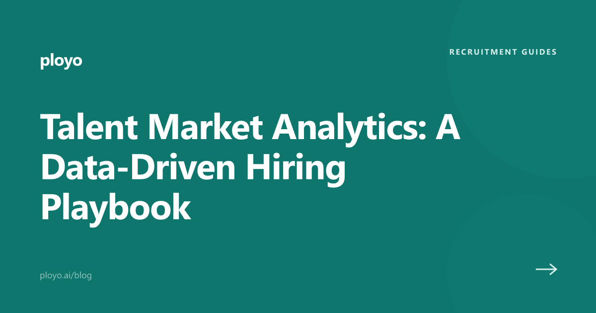 Cover illustration for the Ployo article on talent market analytics for hiring