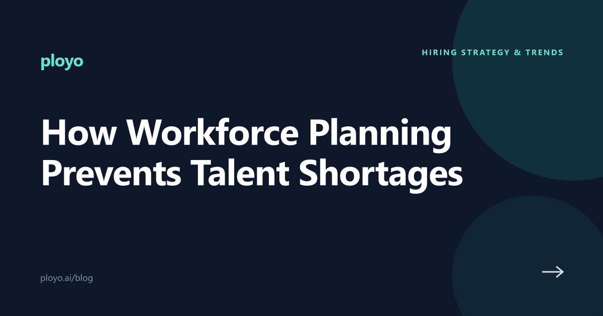 Illustration for the Ployo article on how workforce planning prevents talent shortages