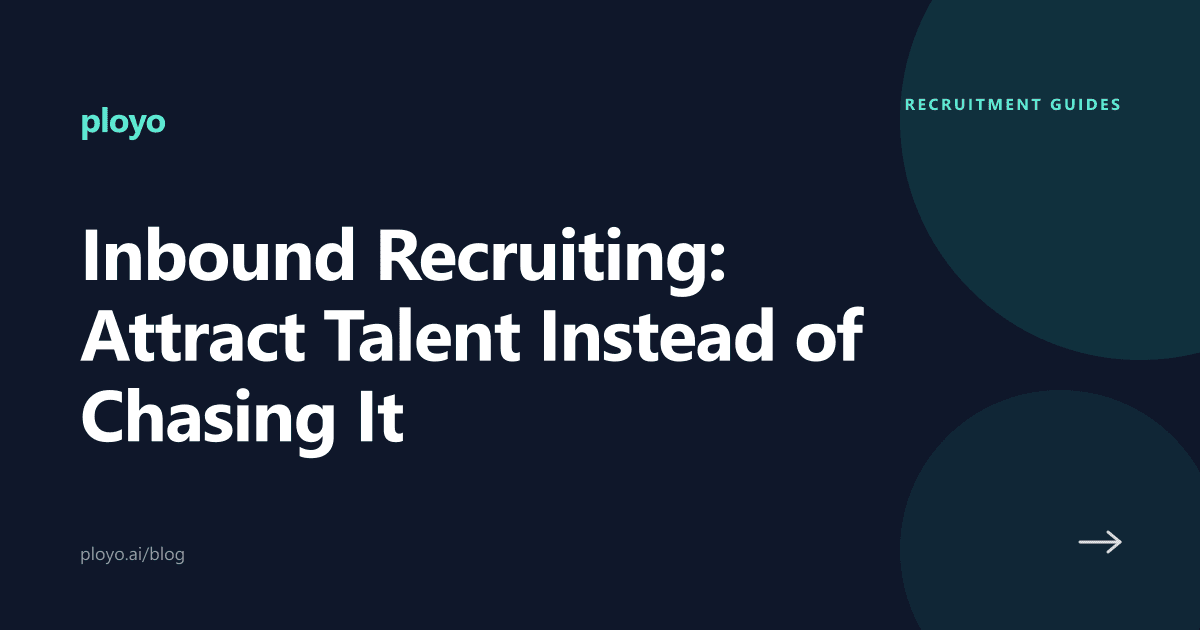 Cover illustration for the Ployo article on the inbound recruiting methodology