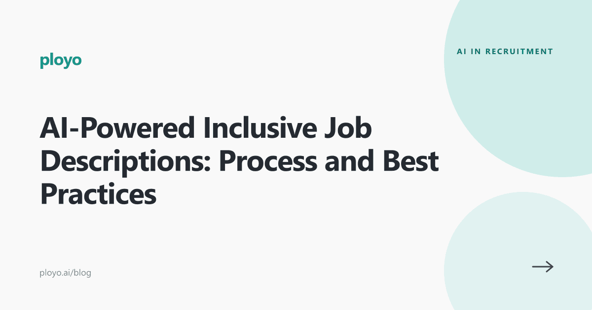 Illustration for the Ployo article on writing inclusive job descriptions with AI