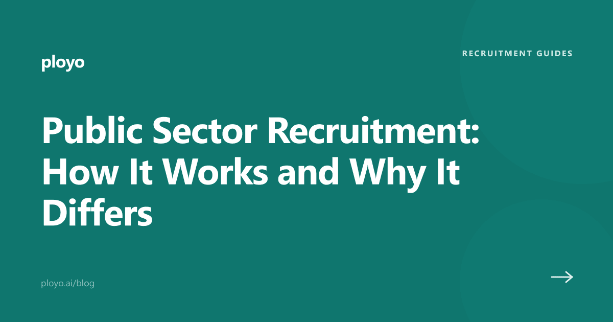 Illustration of the public sector recruitment process and its accountability rules