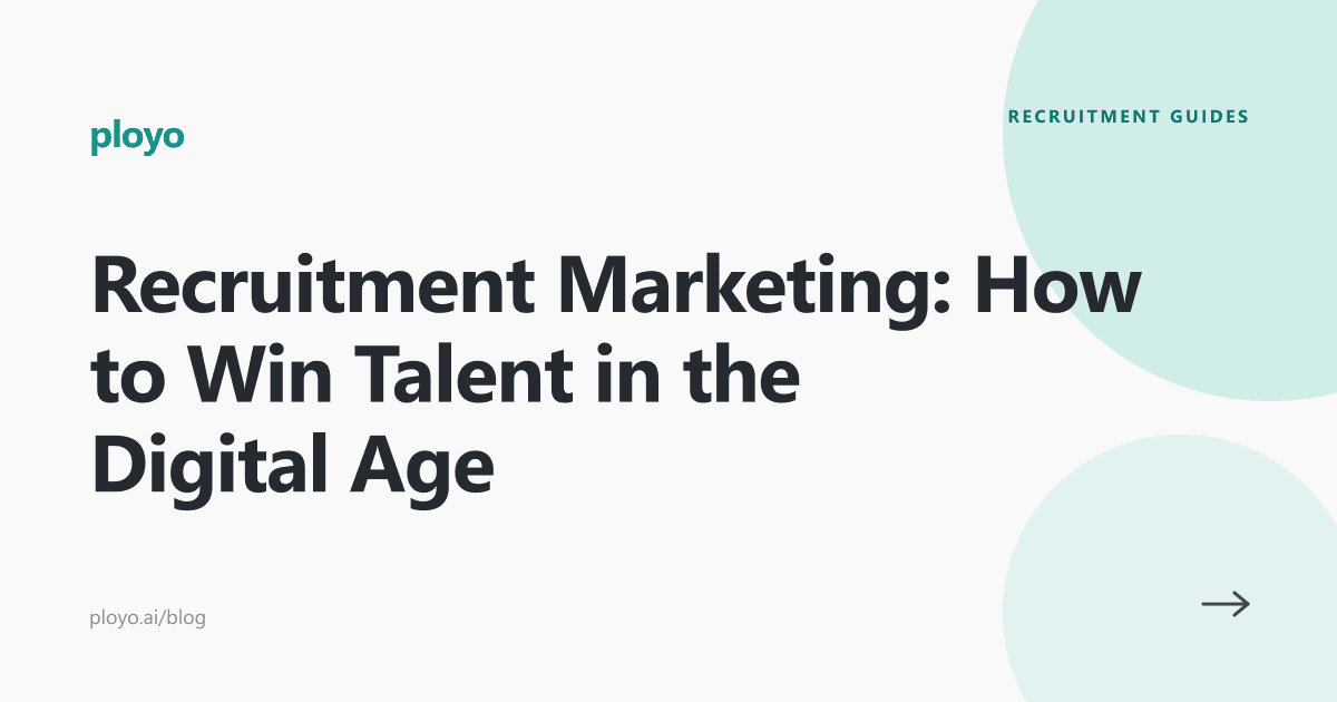 Cover illustration for the Ployo article on recruitment marketing and winning talent