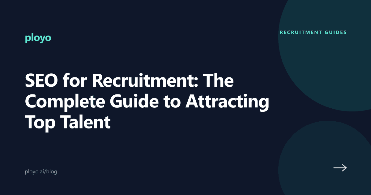 Cover illustration for the Ployo article on SEO for recruitment and attracting top talent