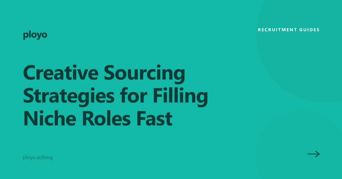 Illustration of a recruiter using creative sourcing strategies to fill a niche role