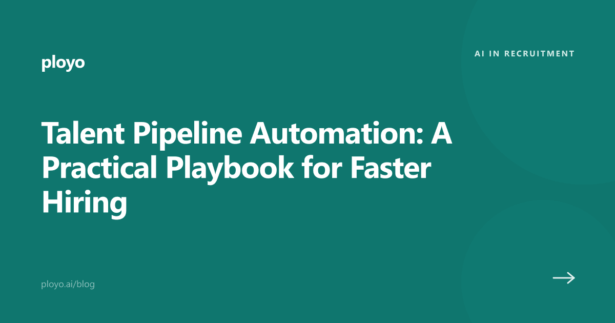 Cover illustration for the Ployo article on talent pipeline automation and faster hiring