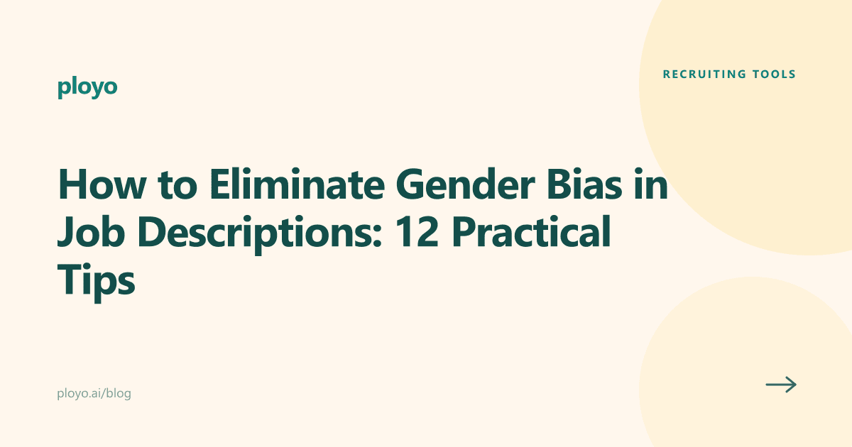 Cover illustration for the Ployo article on eliminating gender bias in job descriptions
