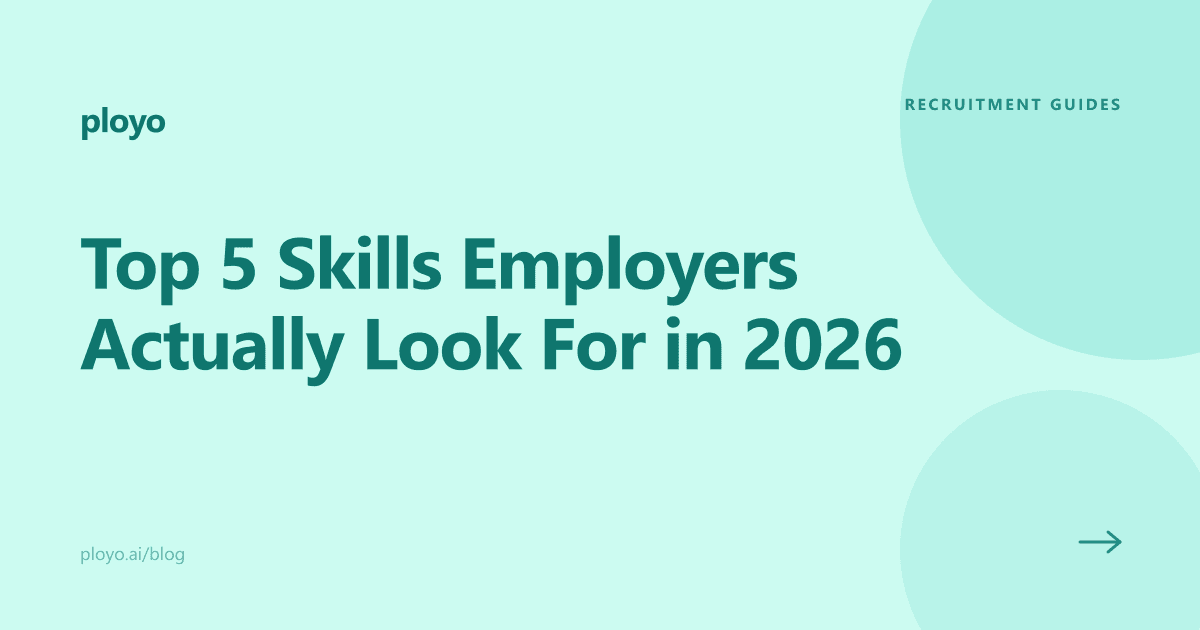 Illustration for the Ployo article on the top skills employers look for in 2026