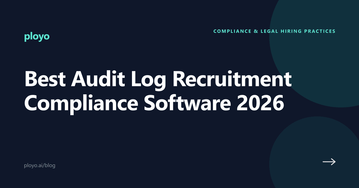 Recruitment software audit logs cover art