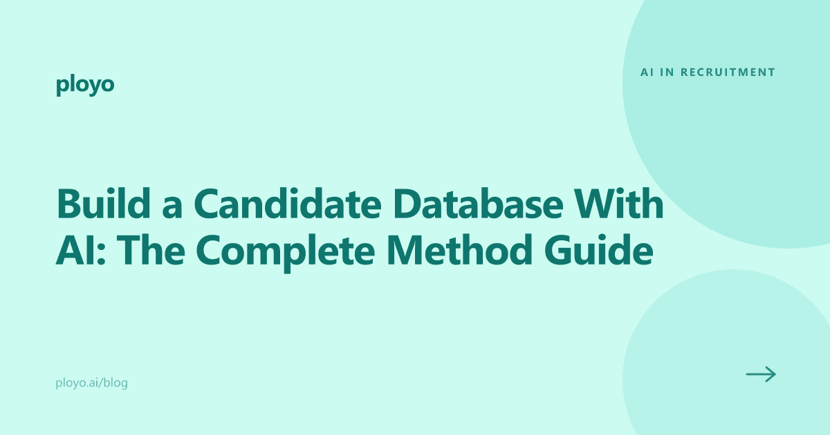 Illustration for the Ployo guide on building a candidate database with AI