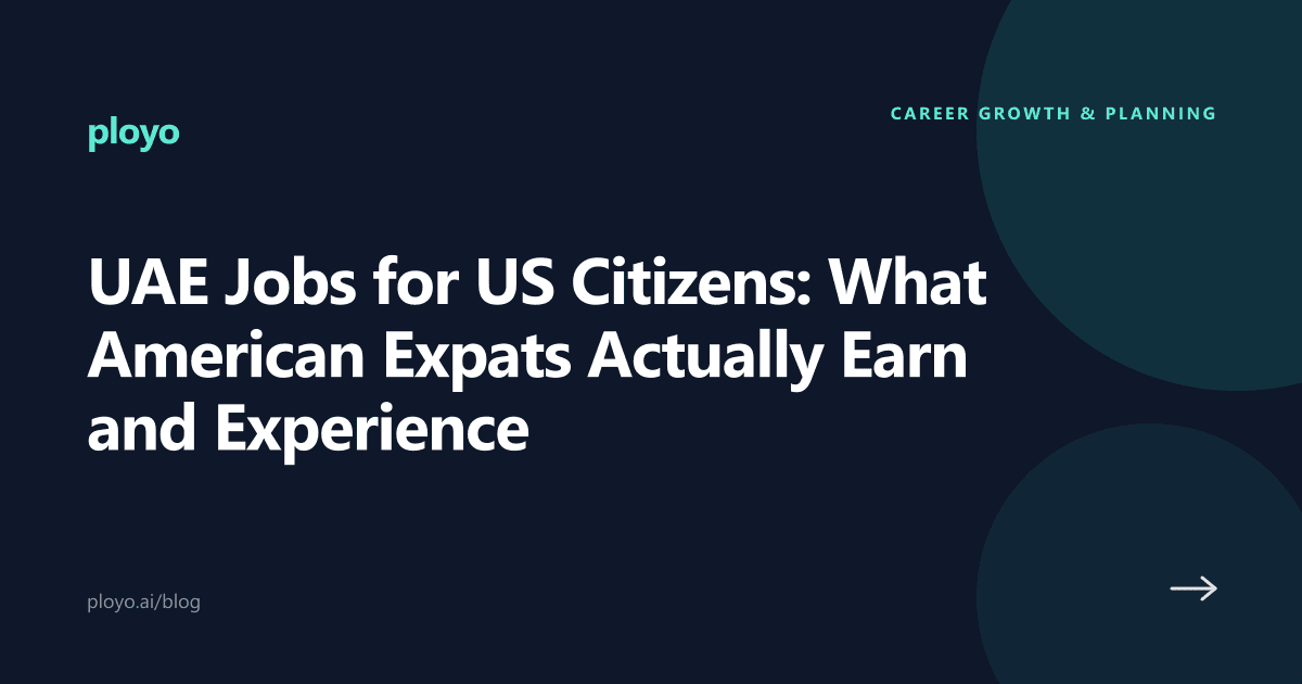 Illustration for the Ployo article on UAE jobs and pay for US citizen expats