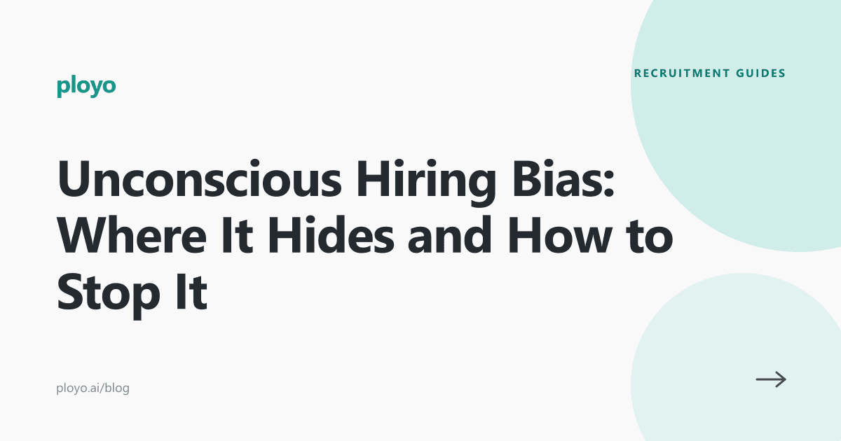 Illustration for a guide on spotting and stopping unconscious hiring bias