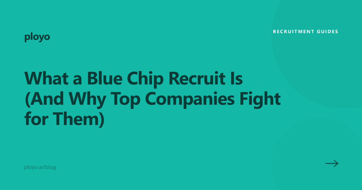 Illustration for the Ployo article on what defines a blue chip recruit