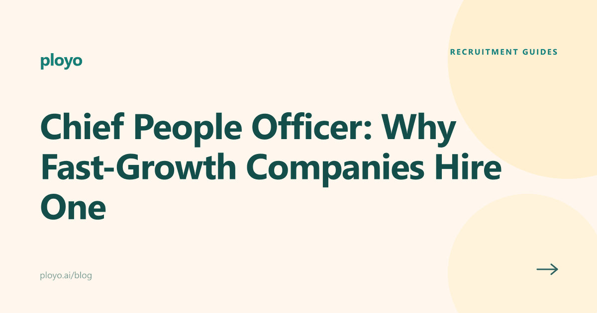 Illustration representing a Chief People Officer guiding culture and retention strategy