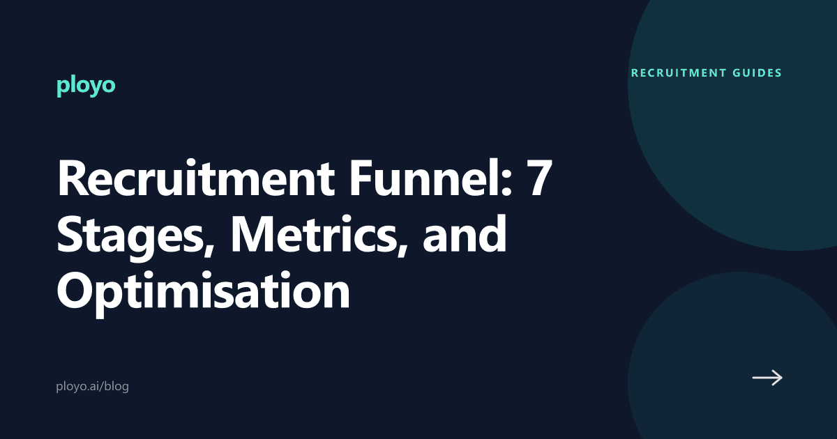 Illustration for the Ployo article on the recruitment funnel stages and metrics