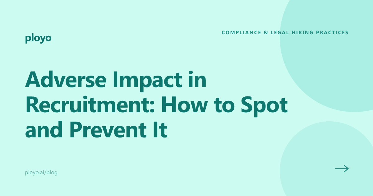 Illustration for a guide on spotting and preventing adverse impact in recruitment