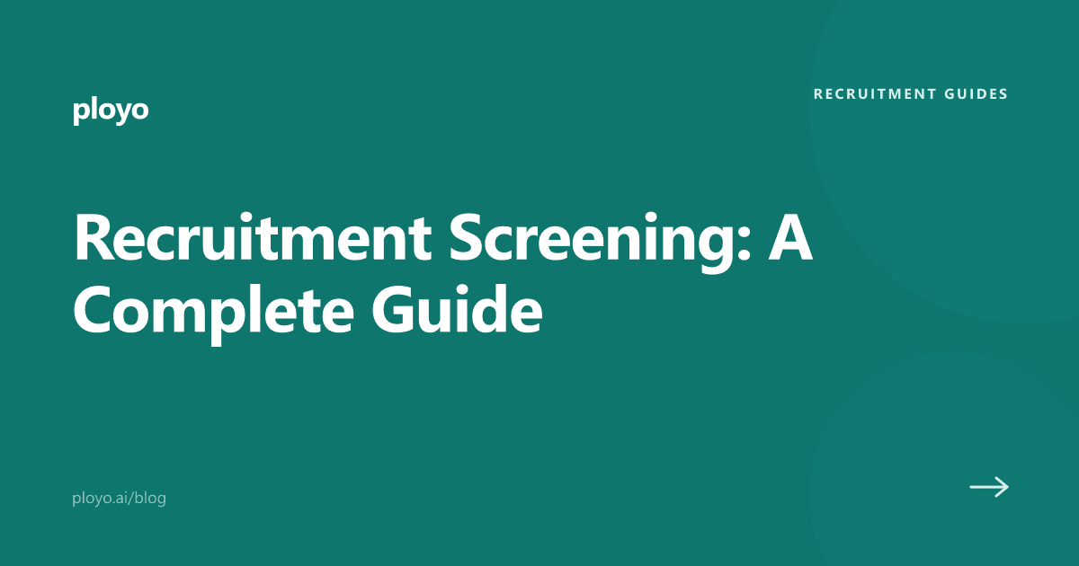 Cover illustration for the Ployo article on recruitment screening