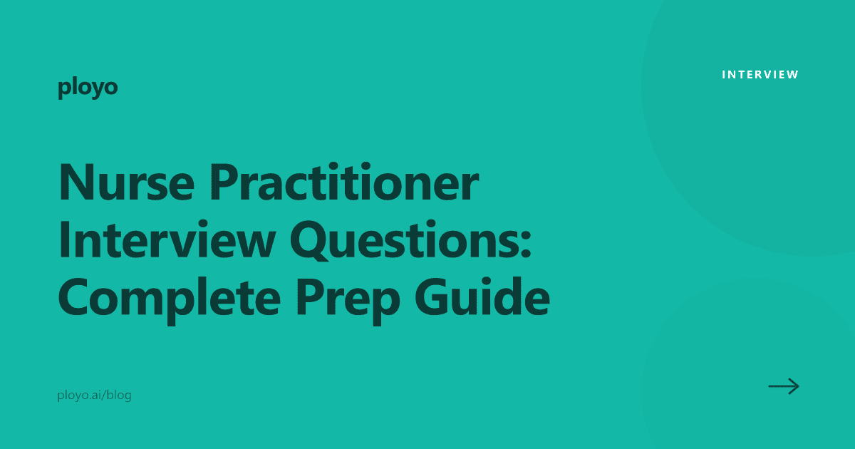 Illustration for the Ployo article on nurse practitioner interview questions and prep
