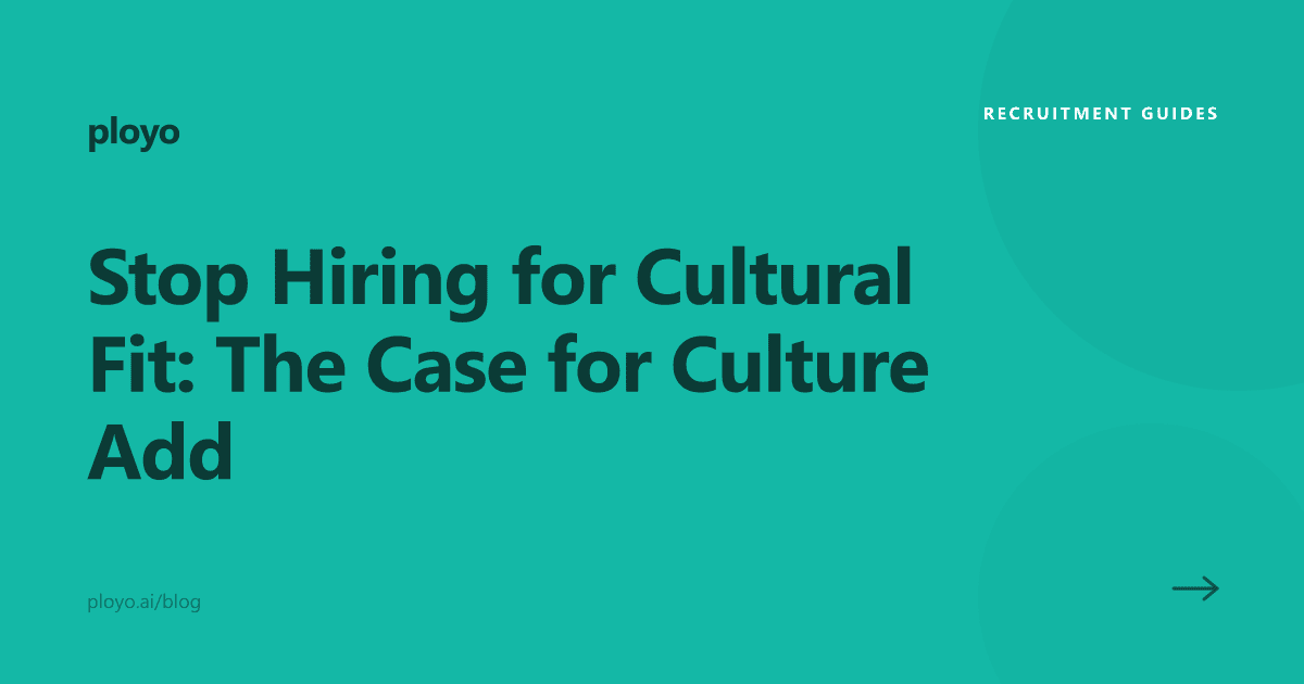 Illustration for the Ployo article on why culture add beats cultural fit in hiring