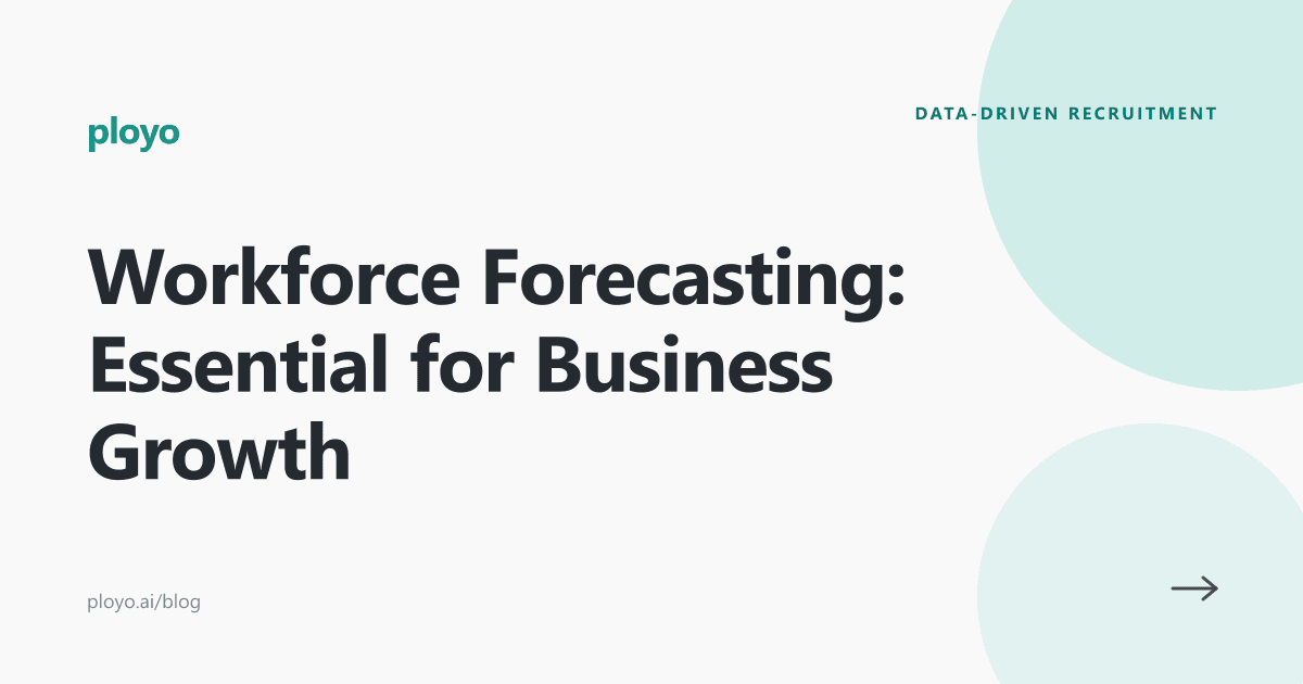 Cover illustration for the Ployo article on workforce forecasting for business growth