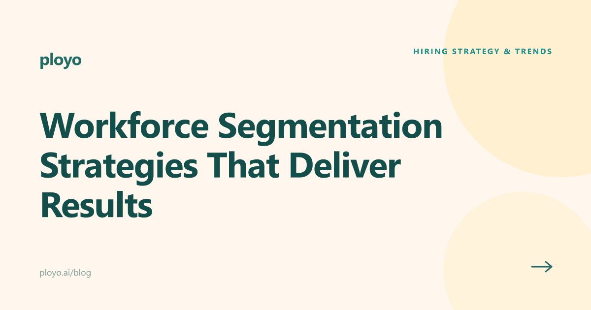 Illustration for the Ployo article on workforce segmentation strategies that deliver results